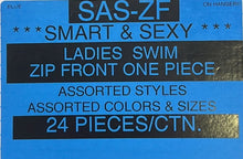 SMART & SEXY LADIES SWIM ZIP FRONT ONE PIECE STYLE SAS-ZF