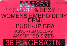 SMART & SEXY WOMENS EMBROIDERY DEMI PUSH UP BRA STYLE SA1253