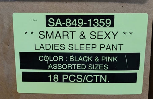 SMART & SEXY LADIES SLEEP PANT STYLE SA-849-1359