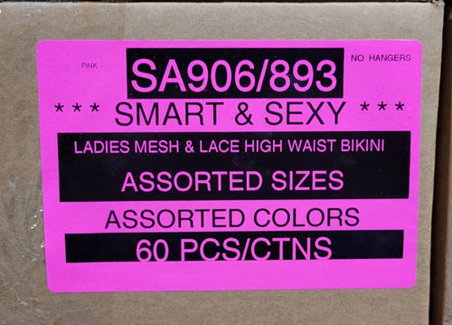SMART & SEXY LADIES MESH & LACE HIGH WAIST BIKINI STYLE SA906/893