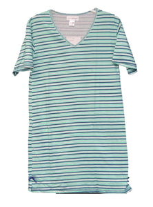 Sag Harbor Sleepwear Striped Sleepshirt 100% Cotton Style N93084