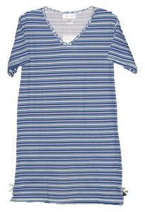 Sag Harbor Sleepwear Striped Sleepshirt 100% Cotton Style N93084
