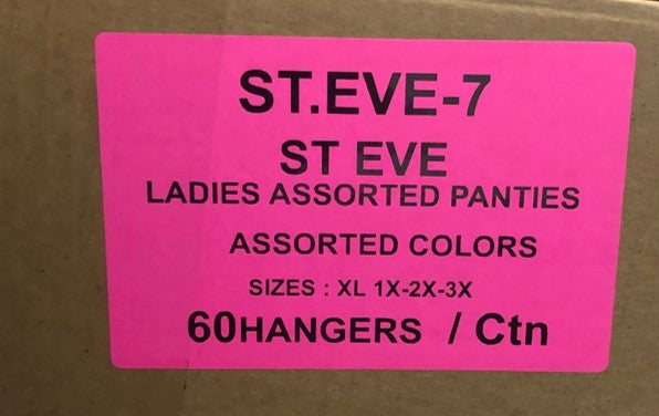 SAINT EVE LADIES ASSORTED PANTIES STYLE STEVE-7 – Atlantic Wholesale