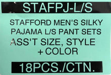 STAFFORD MENS SILKY PAJAMA L/S PANT SETS STYLE STAFPJ-L/S