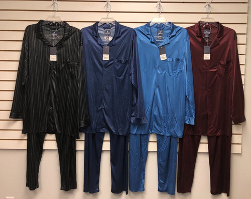 STAFFORD MENS SILKY PAJAMA L/S PANT SETS STYLE STAFPJ-L/S