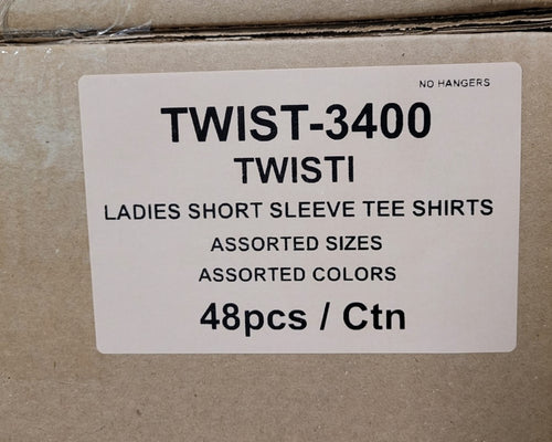 TWISTI LADIES SHORT SLEEVE TEE SHIRTS STYLE TWIST-3400