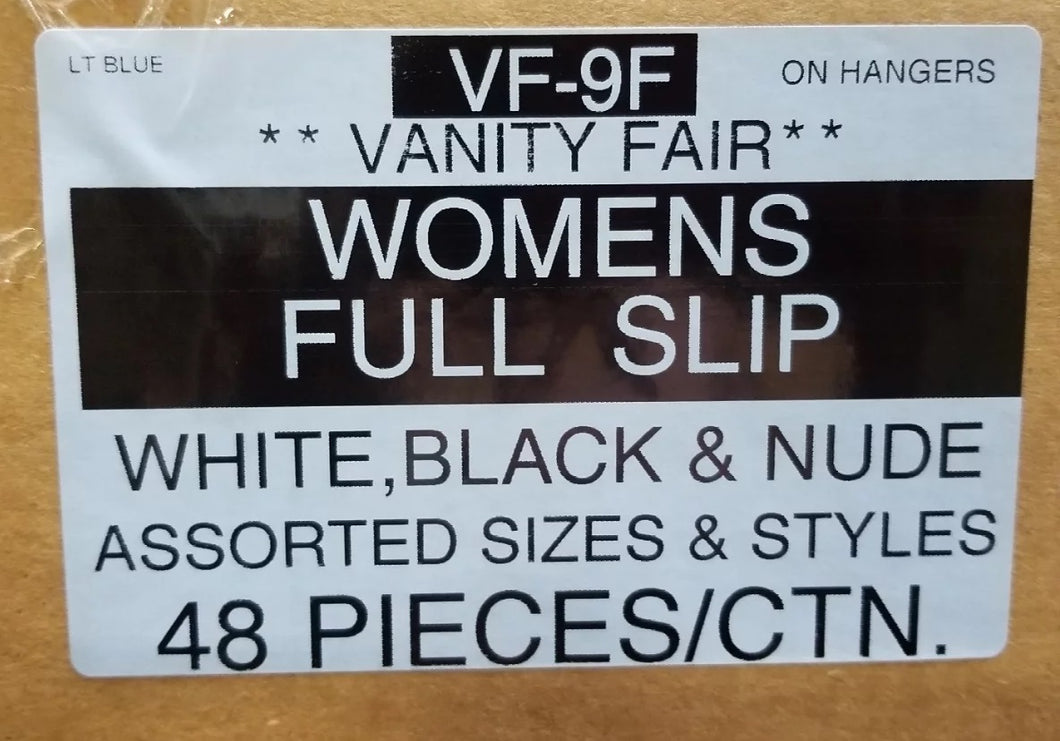 VANITY FAIR WOMENS FULL SLIP STYLE VF-9F