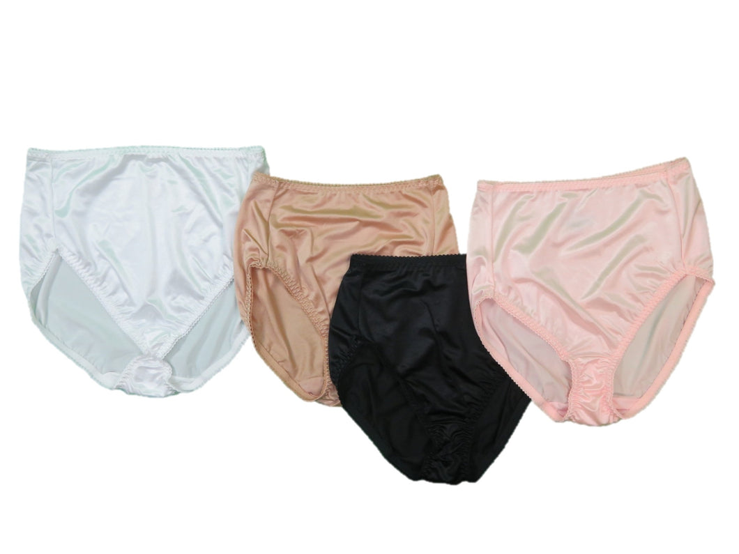 Vassarette 48001 Undershapers Smoothing Hi-cut Brief Panty XL Blush for  sale online