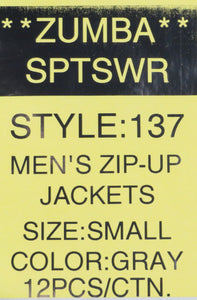 ZUMBA MEN'S ZIP-UP JACKETS Style 137