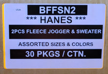 HANES 2 PIECE FLEECE JOGGER + SWEATSHIRT STYLE BFFSN2