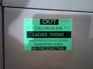 Calvin Klein Ladies Thongs Style CK7T